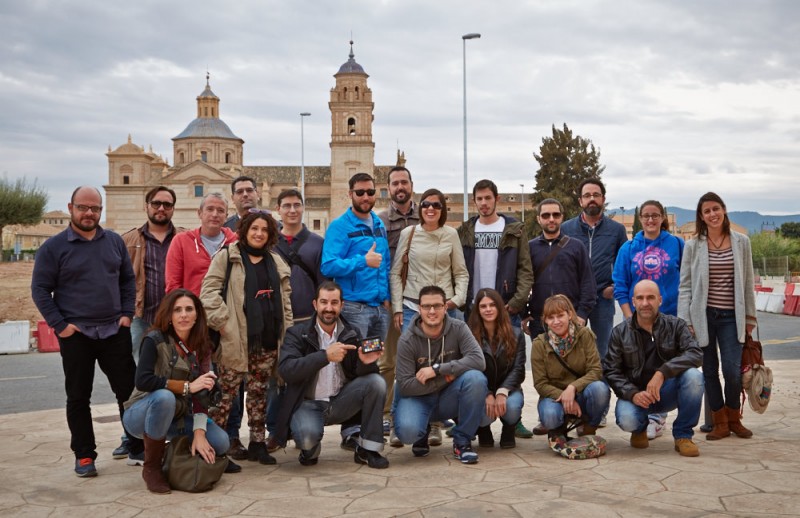 Alumnos y Hugo en Máster Fotogenio