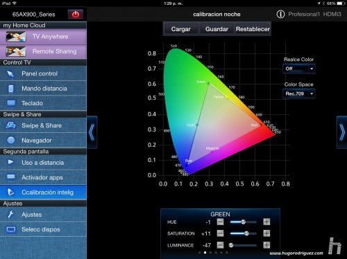 Panasonic App calibracion Hugo