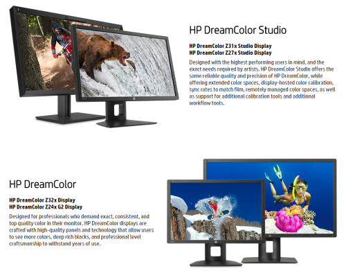 HP Z32x Web - Gama Dreamcolor