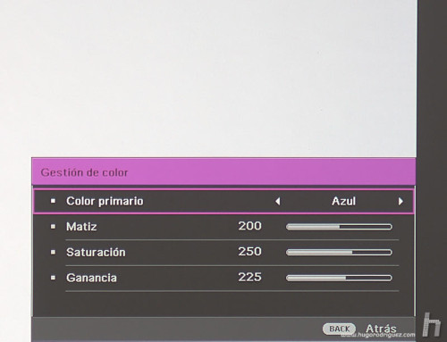 Menus BenQ W1700 025