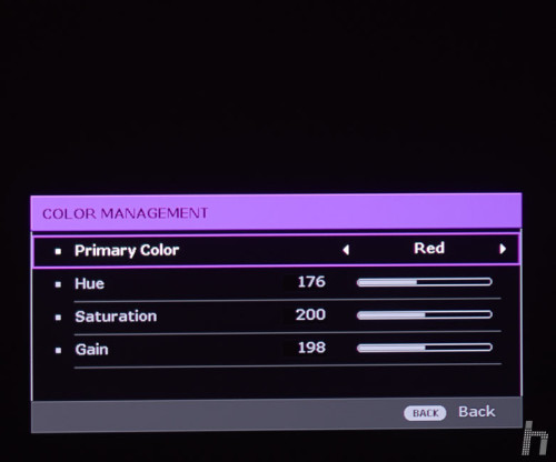 Menus BenQ W1700 ENG 18