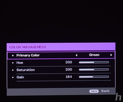 Menus BenQ W1700 ENG 19