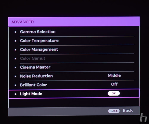 Menus BenQ W1700 ENG 28