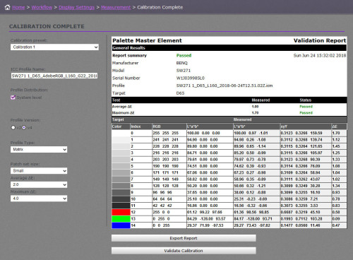 BenQ Palette Elements SW271 - 025