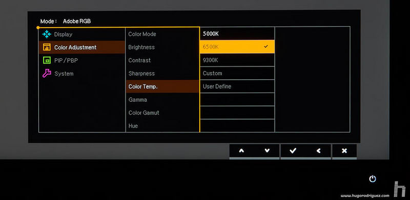 BenQ SW271 menus ENG 034