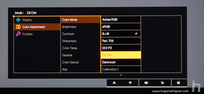 Menu SW240 ENG 022 DICOM