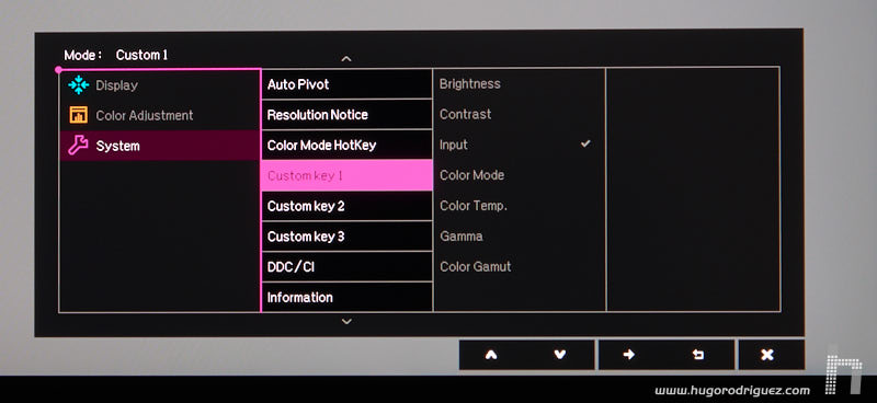 Menu SW240 ENG 095 custom key 1