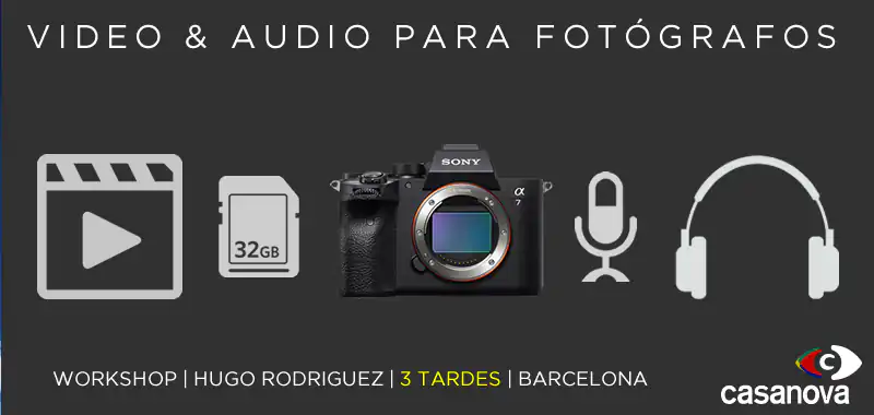 Workshop Video & Audio para fotografos 3 tardes